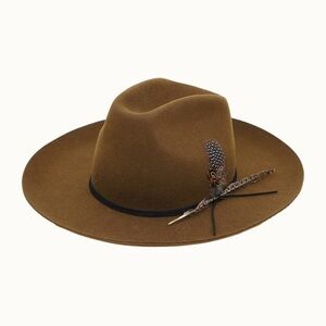Olive & Pique Corbett Western Rancher Hat (Cognac)